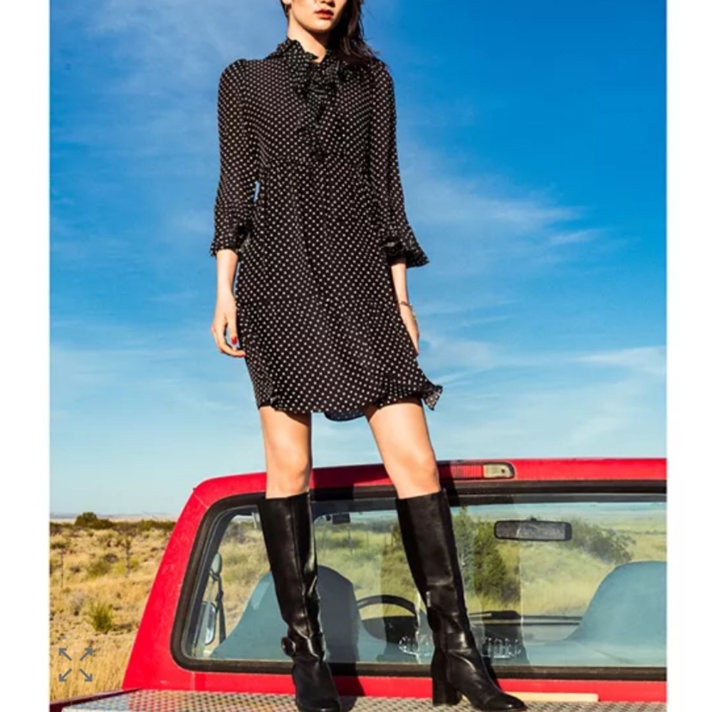 Kobi Halperin women’s Carmella Polka Dot Silk Dress size M $499